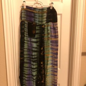 Tie dye Carmen style bohemian pants NEVER WORN